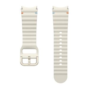 Authentic Samsung Galaxy Rubber One Click Watch Band, S/M, Cream